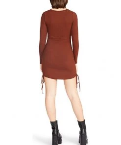 Steve Madden Dresses # 1 Crush Long Sleeve Adjustable Rib Knit Mini Dress -Steve Madden Sales Store 61jVzQ04IwL. AC SR736920