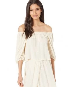 Steve Madden Shirts & Tops Puff Off Top