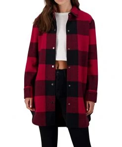 Steve Madden Coats & Outerwear Eldridge Buffalo Plaid Coat -Steve Madden Sales Store 810ZrP 9Q9L. AC SR736920