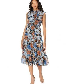 Steve Madden Dresses Orange Blossom Printed Chiffon Dress -Steve Madden Sales Store 813YRhNSRbL. AC SR736920