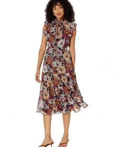 Steve Madden Dresses Orange Blossom Printed Chiffon Dress -Steve Madden Sales Store 81P4fE097SL. AC SR736920